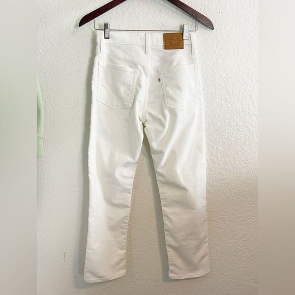 Levi’s Wedgie Straight white Corduroy Pants 24 - Picture 4 of 9